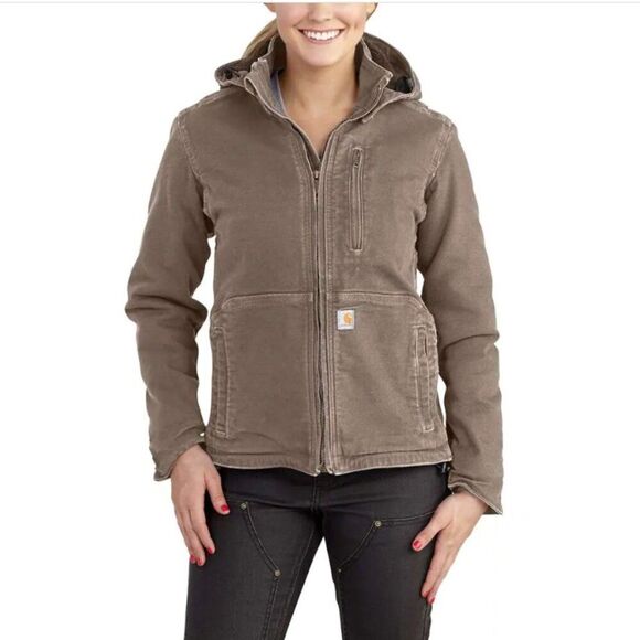 Carhartt Full Swing Washed Duck Sherpa Lined Jacket Gray XXL NWT - Picture 1 of 12